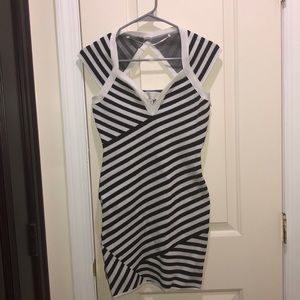 Black and White BodyCon Dress